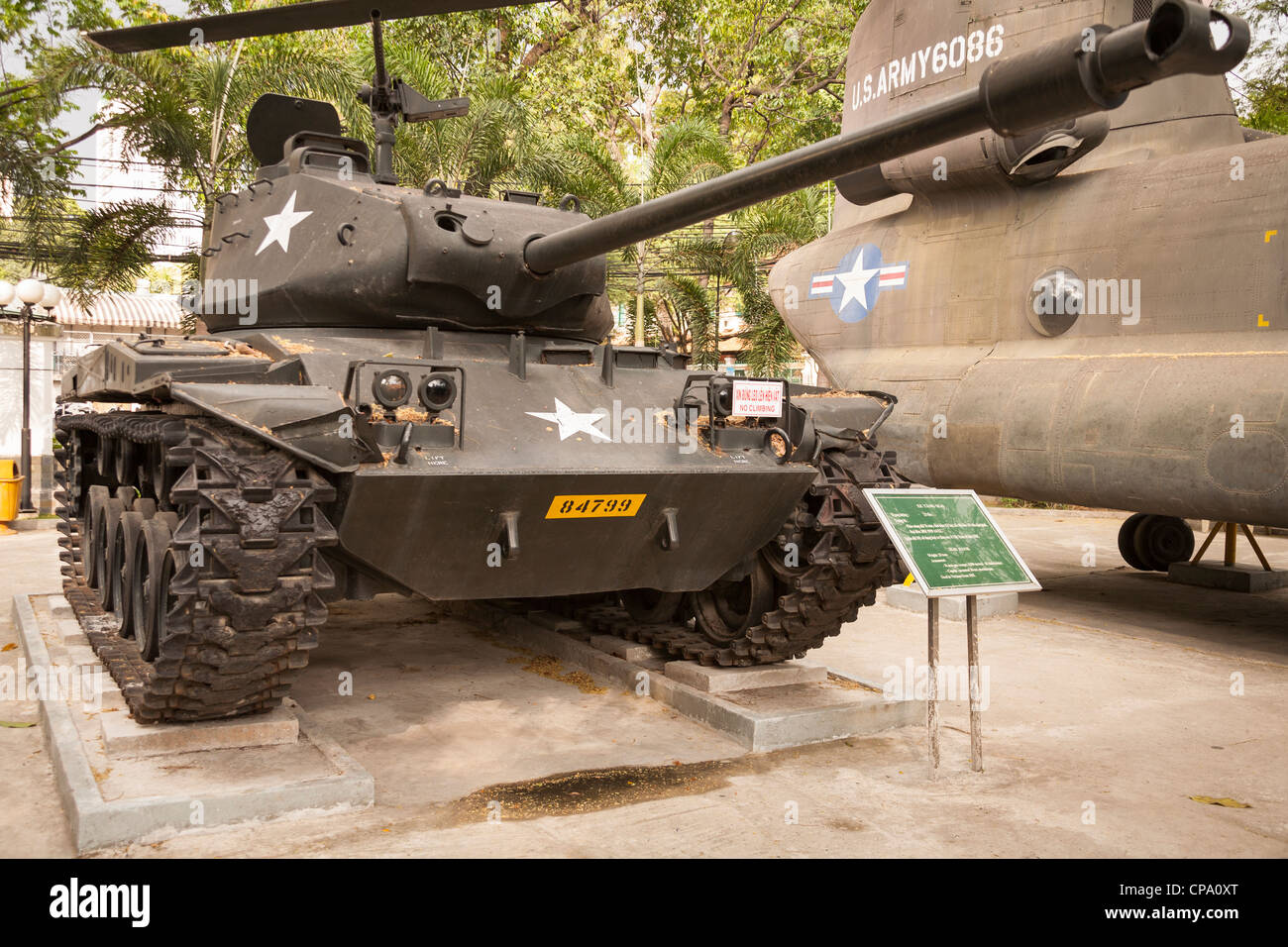 Mai il serbatoio Residuati Bellici Museum, la città di Ho Chi Minh (Saigon), Vietnam Foto Stock