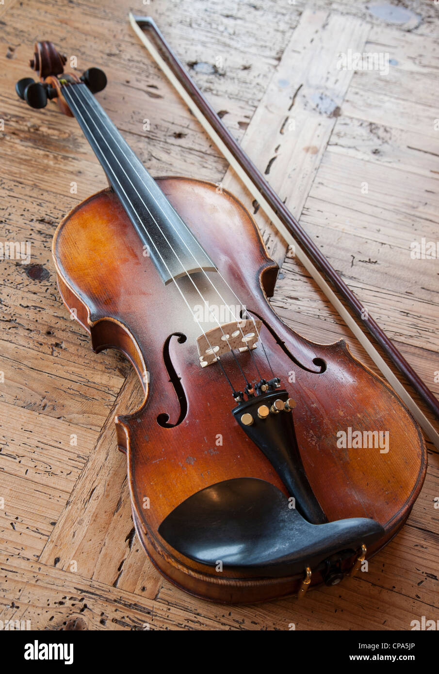 Violino di proprietà di Yvonne Casey Foto Stock