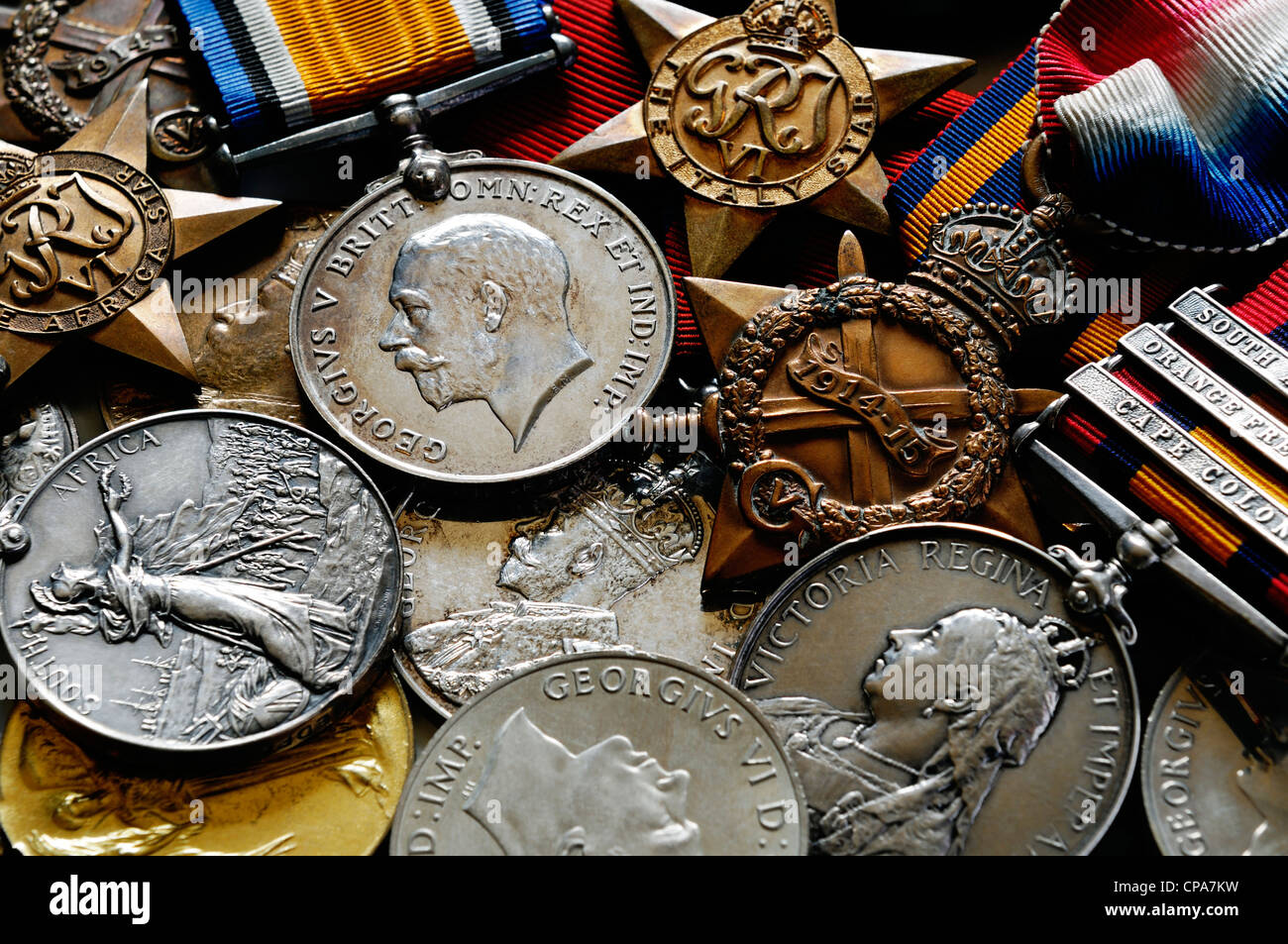 British medaglie militari Foto Stock