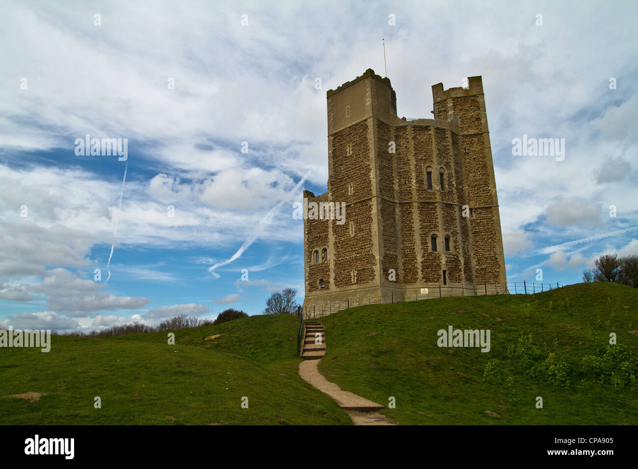 Orford Castle in Orfordl nel Suffolk REGNO UNITO Foto Stock