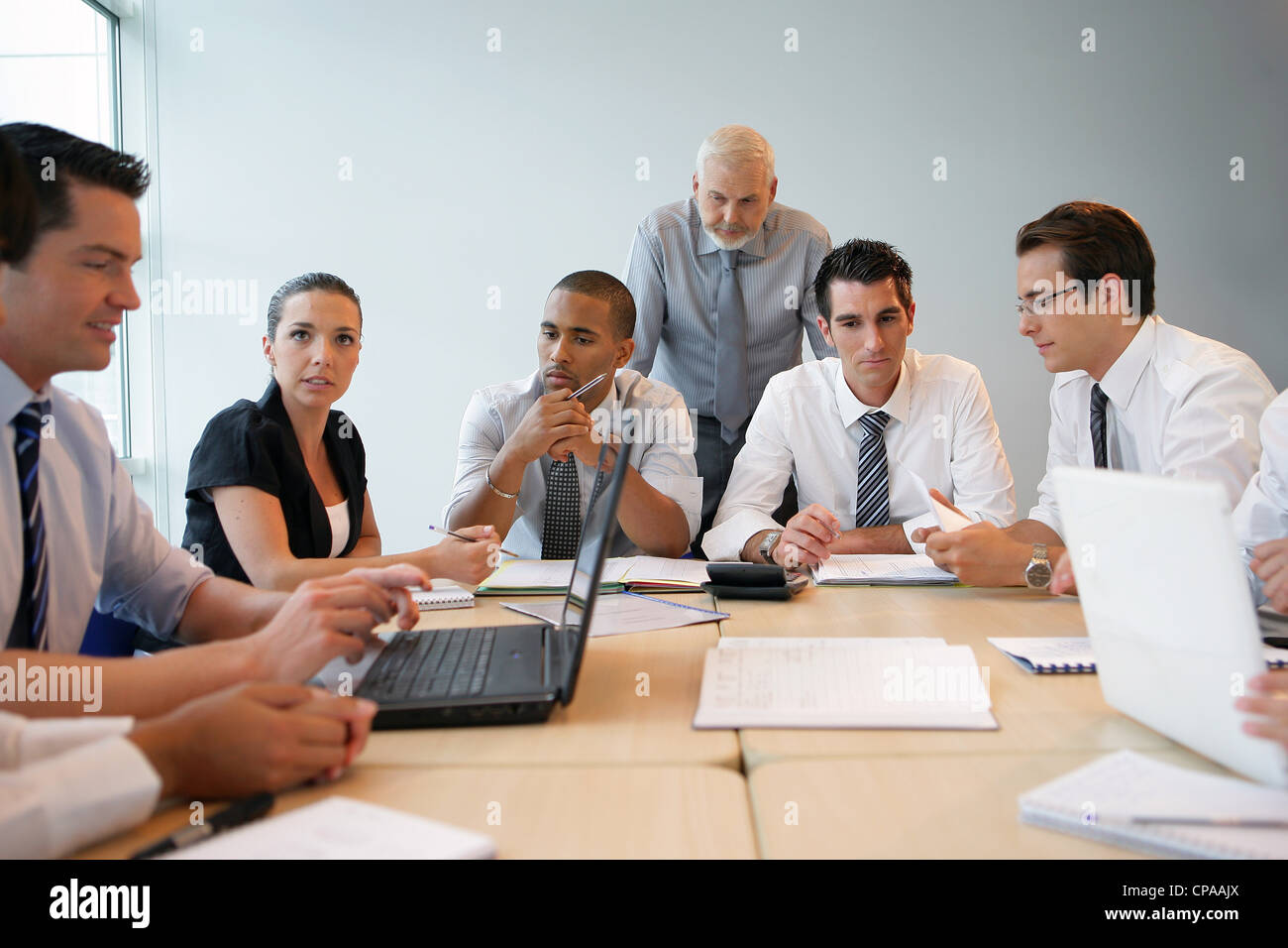 Il team di business su una formazione professionale Foto Stock