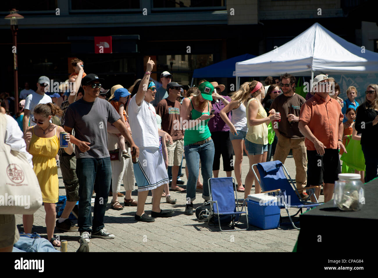 Festival presso Squaw Valley, California, US Foto Stock