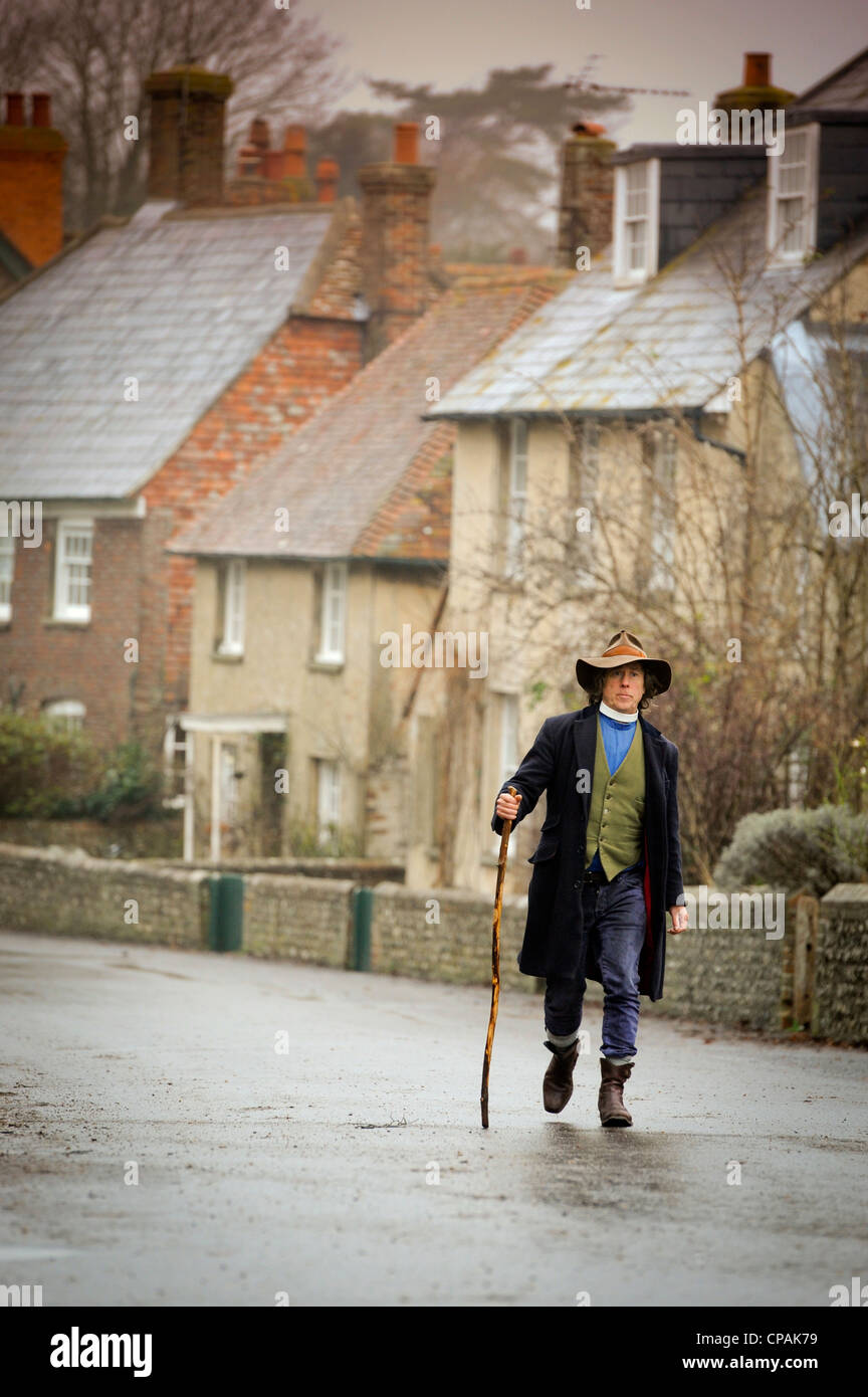 Rev Peter Owen Jones nella sua parrocchia di Firle con la diocesi di Chichester in East Sussex, Regno Unito. Foto Stock