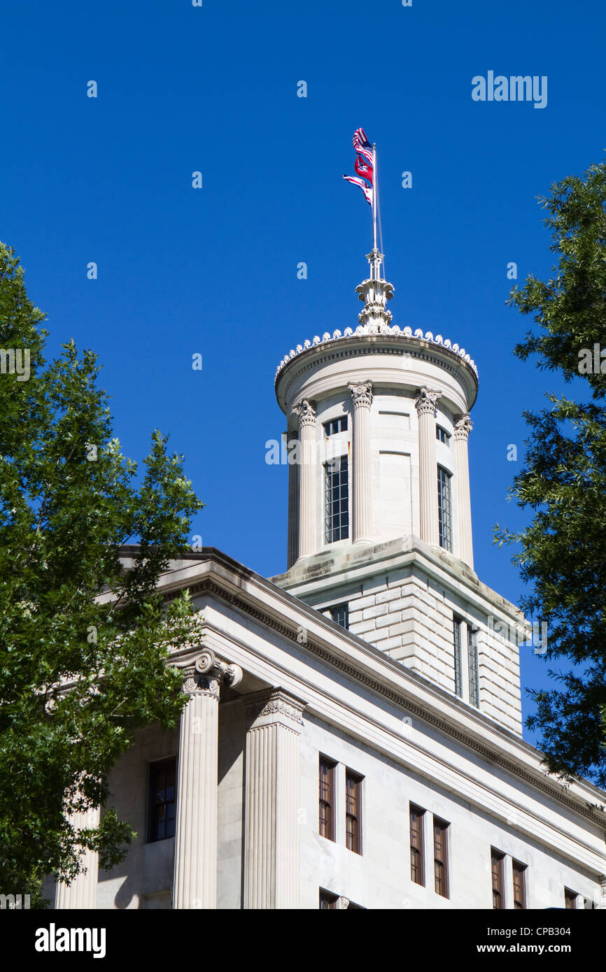 Cupola del Tennessee State Capitol si trova a Nashville, Tennessee, Stati Uniti d'America. Foto Stock