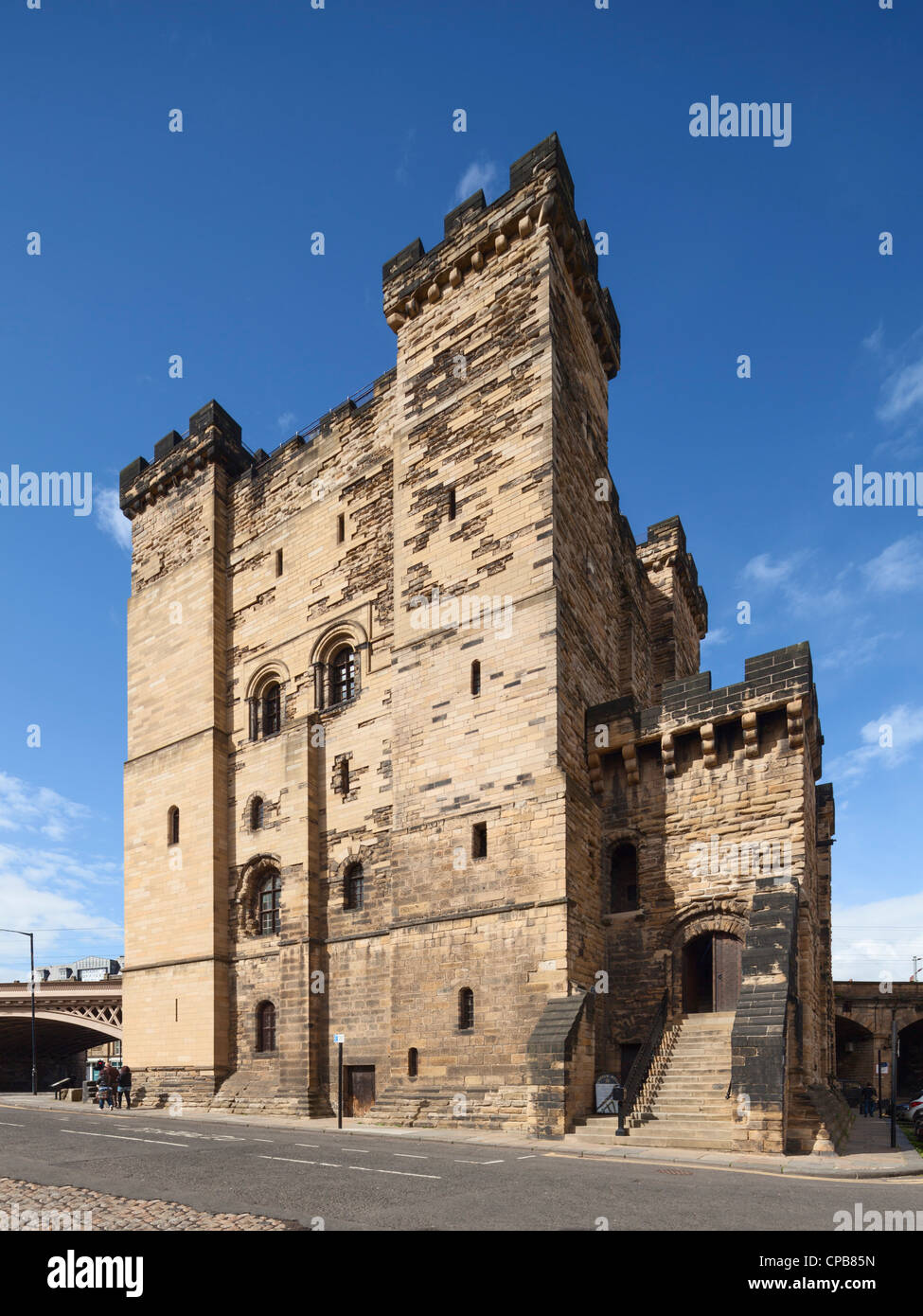 Castle Keep, vecchio Newcastle upon Tyne Foto Stock