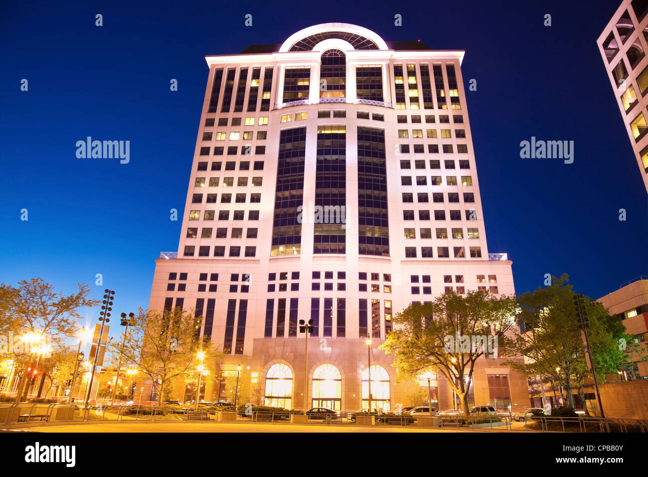 Colorata architettura di Milwaukee Foto Stock