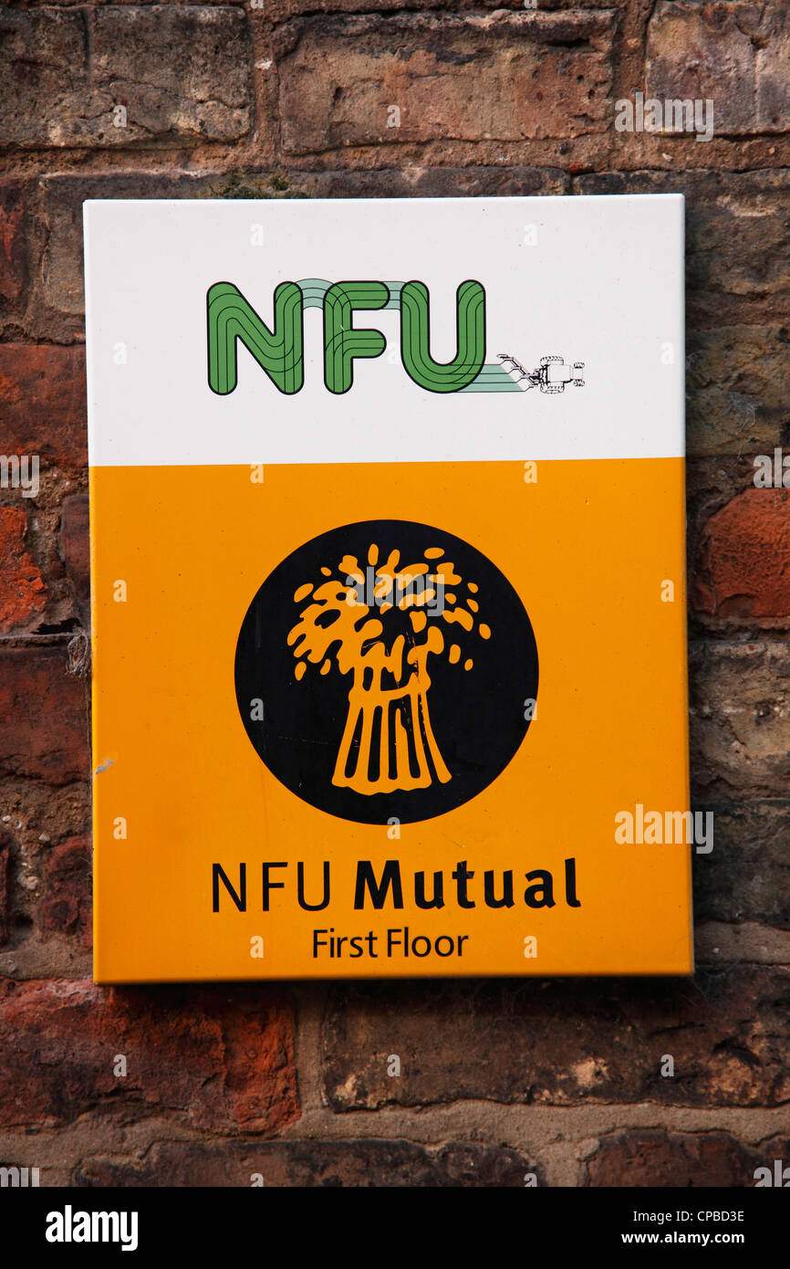 La NFU mutuo ufficio di zona a Brigg, North Lincolnshire, England, Regno Unito Foto Stock
