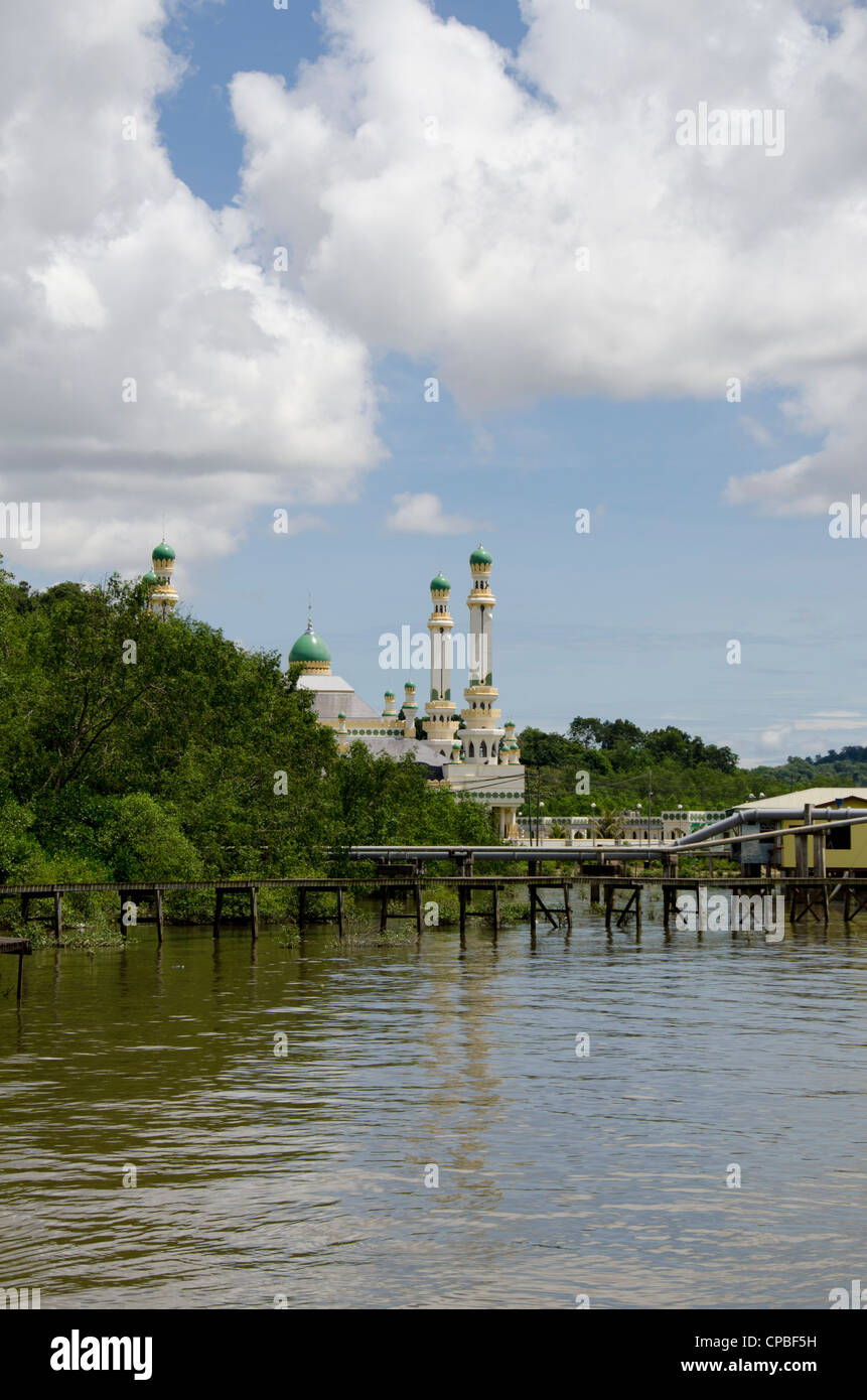 Asia, borneo Brunei Darussalam bandar seri begawan. storico villaggio di acqua. Foto Stock