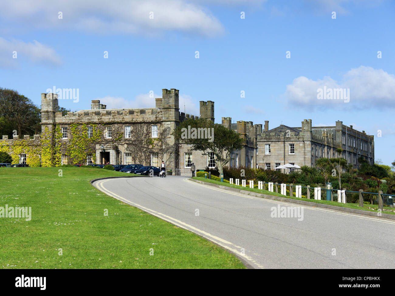 La Tregenna Hotel Castello a St. Ives in Cornovaglia, Regno Unito Foto Stock