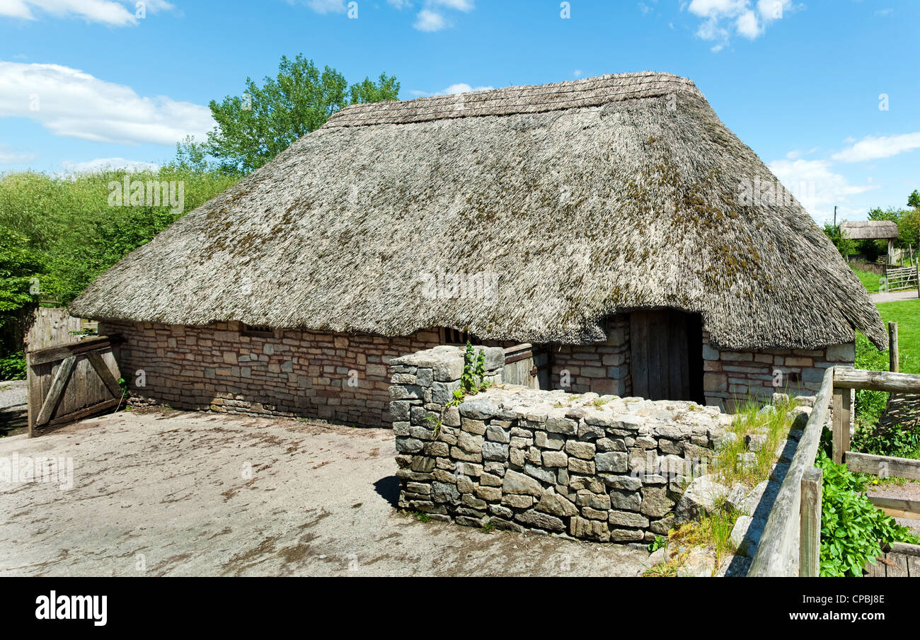 Edifici in Cosmeston Lakes Country Park Borgo Medievale Foto Stock