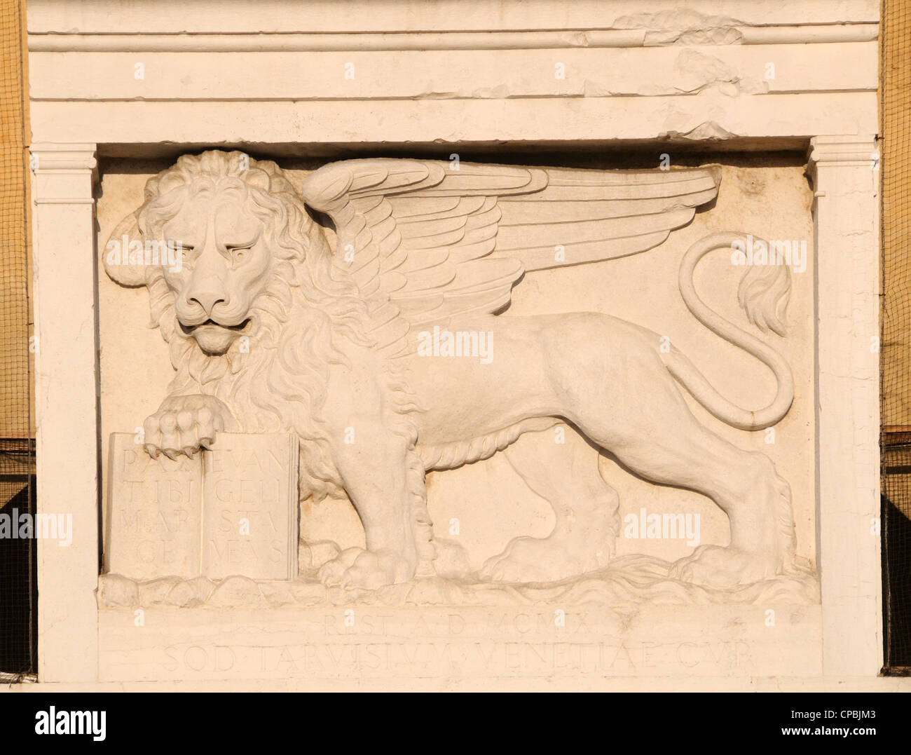 Símbolo De Leão Branco Da Serenissima Repubblica Que Significa Serena  República De Venice Em Itália Imagem de Stock - Imagem de céu, mastro:  260728331