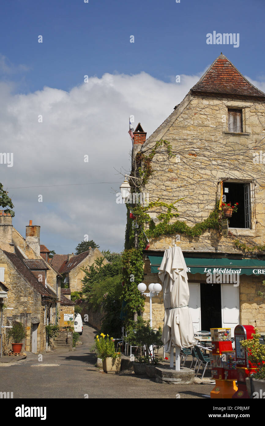 Domme, dipartimento di Dordogne, Francia Foto Stock