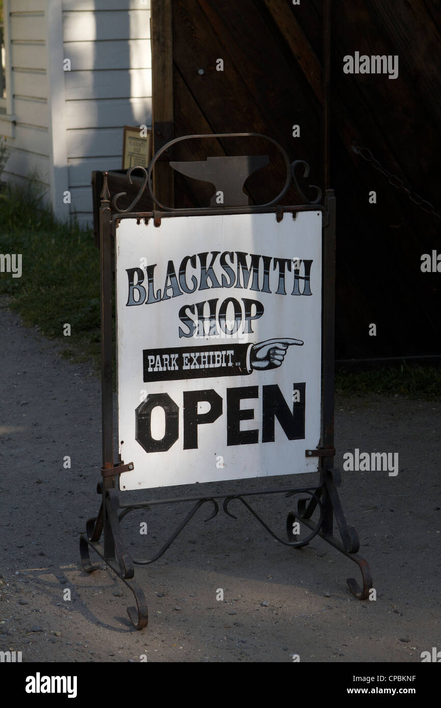 I fabbri shop dell'oro Marshall scoperta State Historic Park Foto Stock