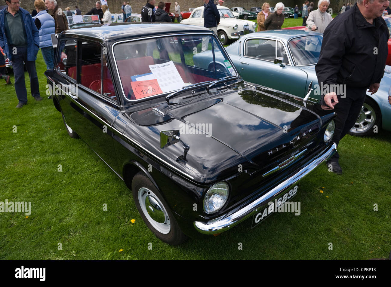 Hillman Imp a marche Trasporti Festival esposizione di vintage e classic cars in mostra a molla di Ludlow Food Festival Foto Stock