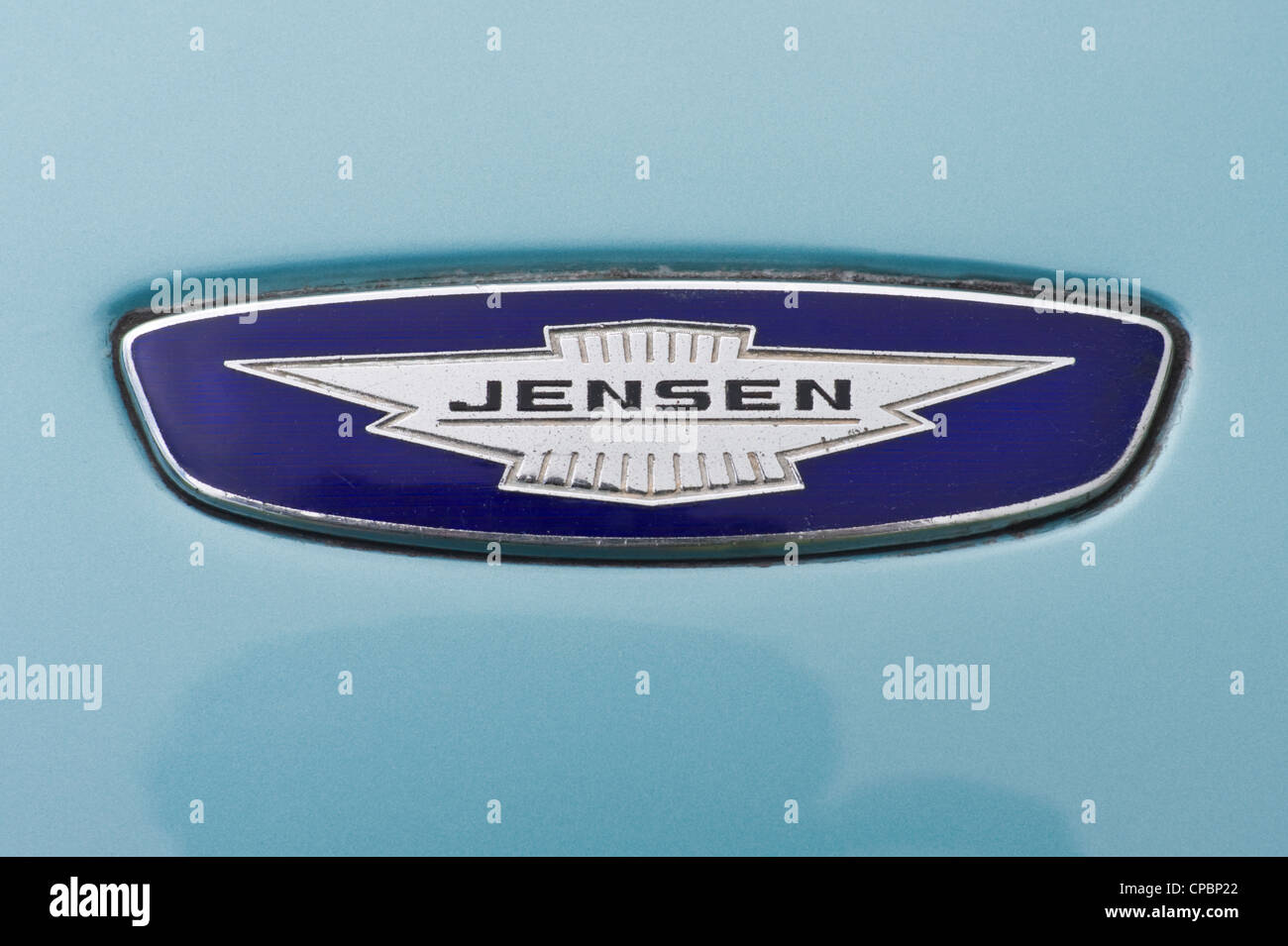 JENSEN badge auto sul veicolo ripristinato Foto Stock