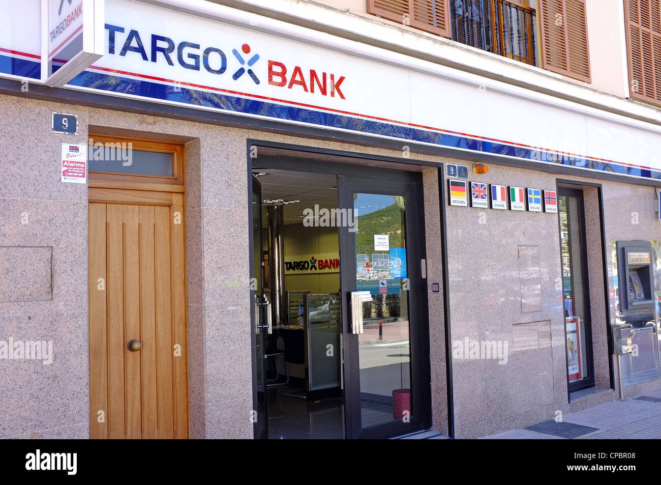 Una filiale della Banca Targo Foto Stock