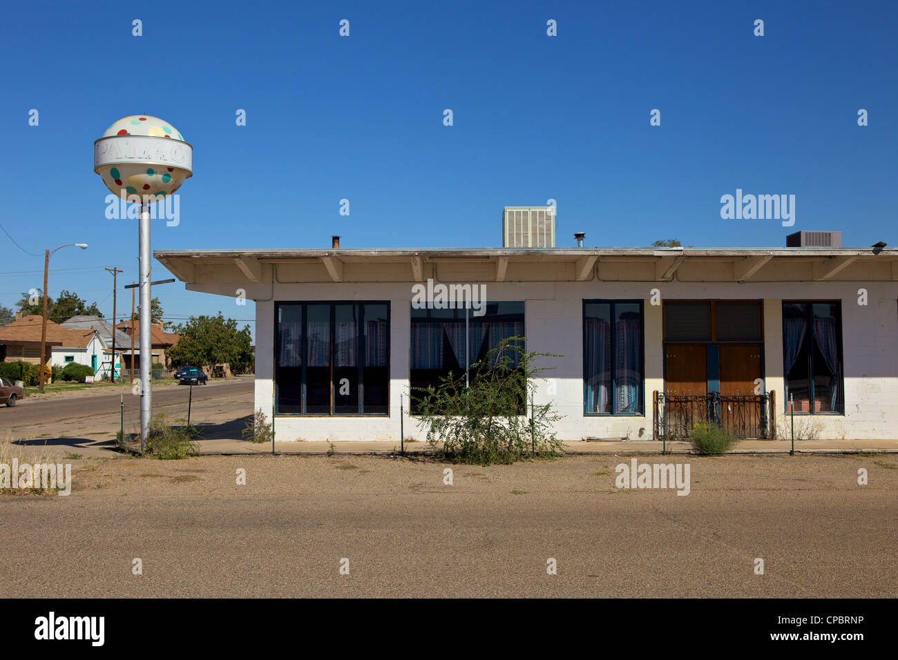 Vecchio motel Tucumcari, STATI UNITI D'AMERICA Foto Stock