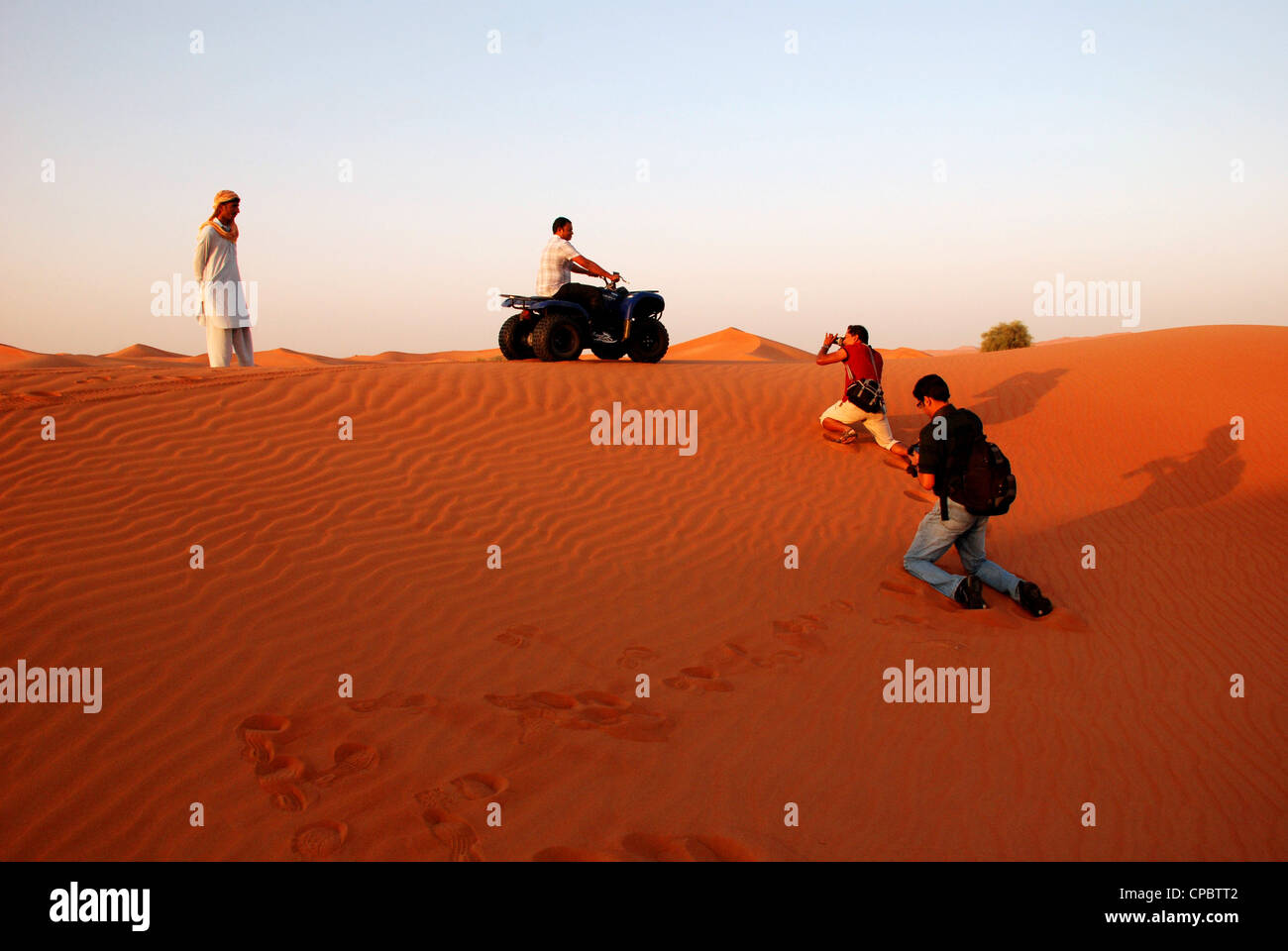 Safari nel Deserto Dubai (corsa sulle dune) Foto Stock