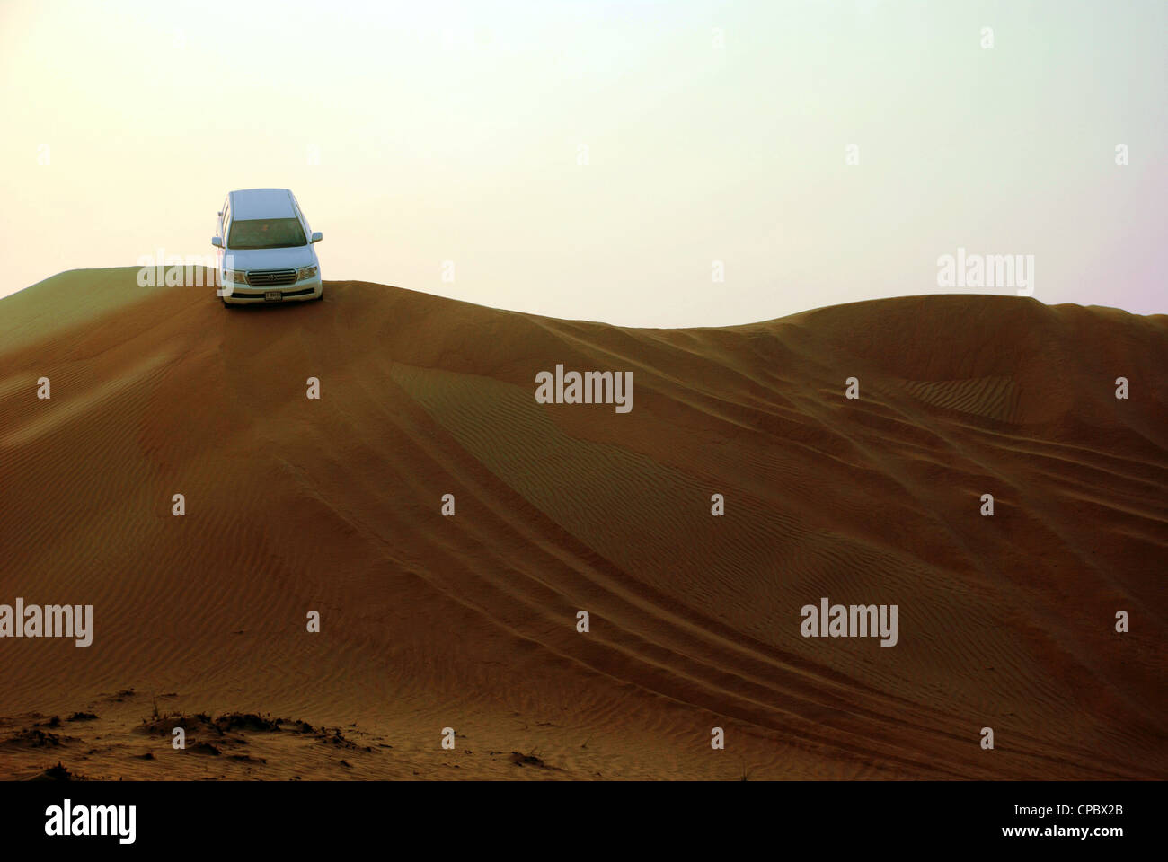 Safari nel Deserto Dubai (corsa sulle dune) Foto Stock