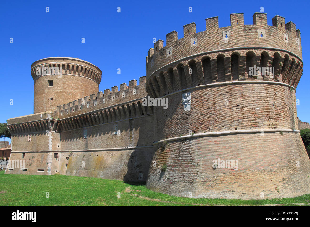 Italia Lazio Ostia Castello Foto Stock