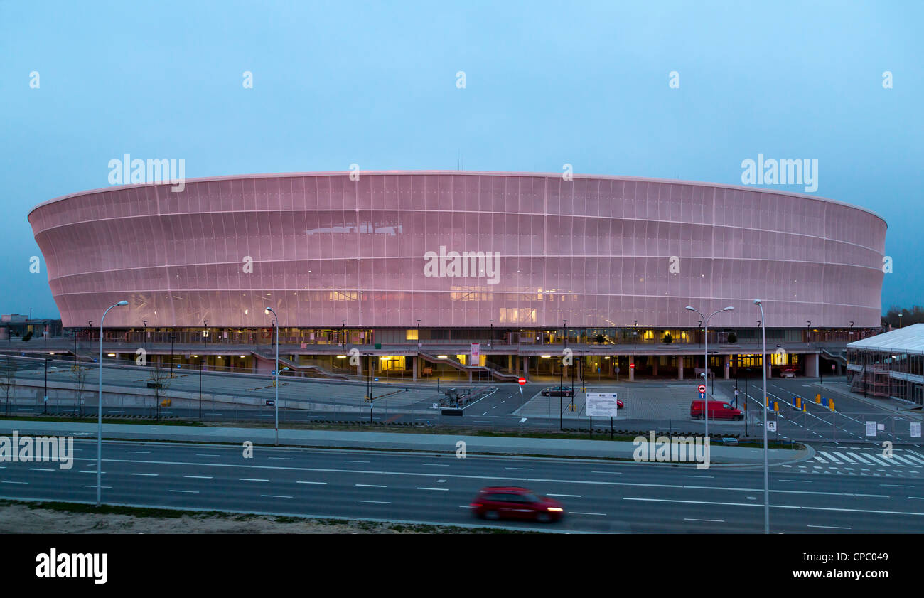 Lo Stadio Comunale di Wroclaw, costruita per UEFA EURO 2012, Polonia Foto Stock