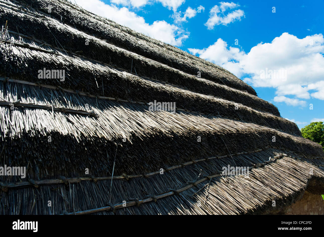 Edifici in Cosmeston Lakes Country Park Borgo Medievale Foto Stock