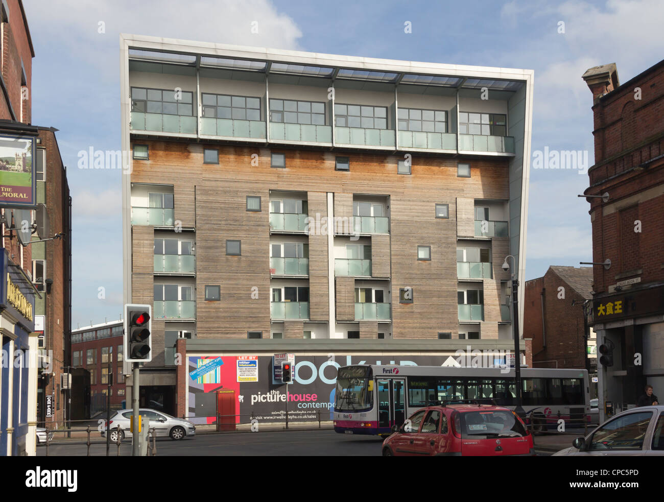 'L'immagine casa' sviluppo nel centro di Bolton, sul sito dell'ex cinema Lido. Foto Stock