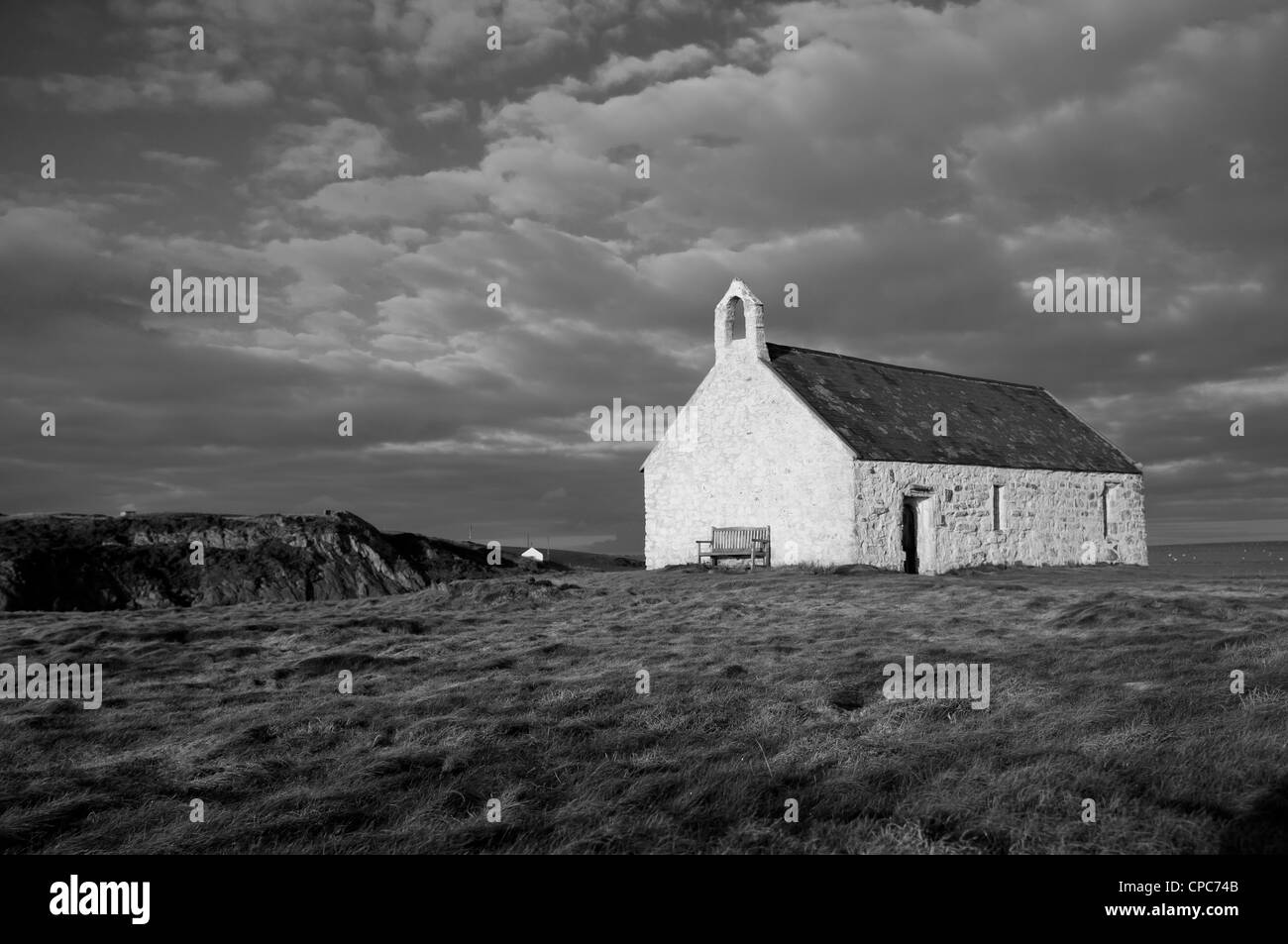 Porth Cwyfan Anglesey Foto Stock