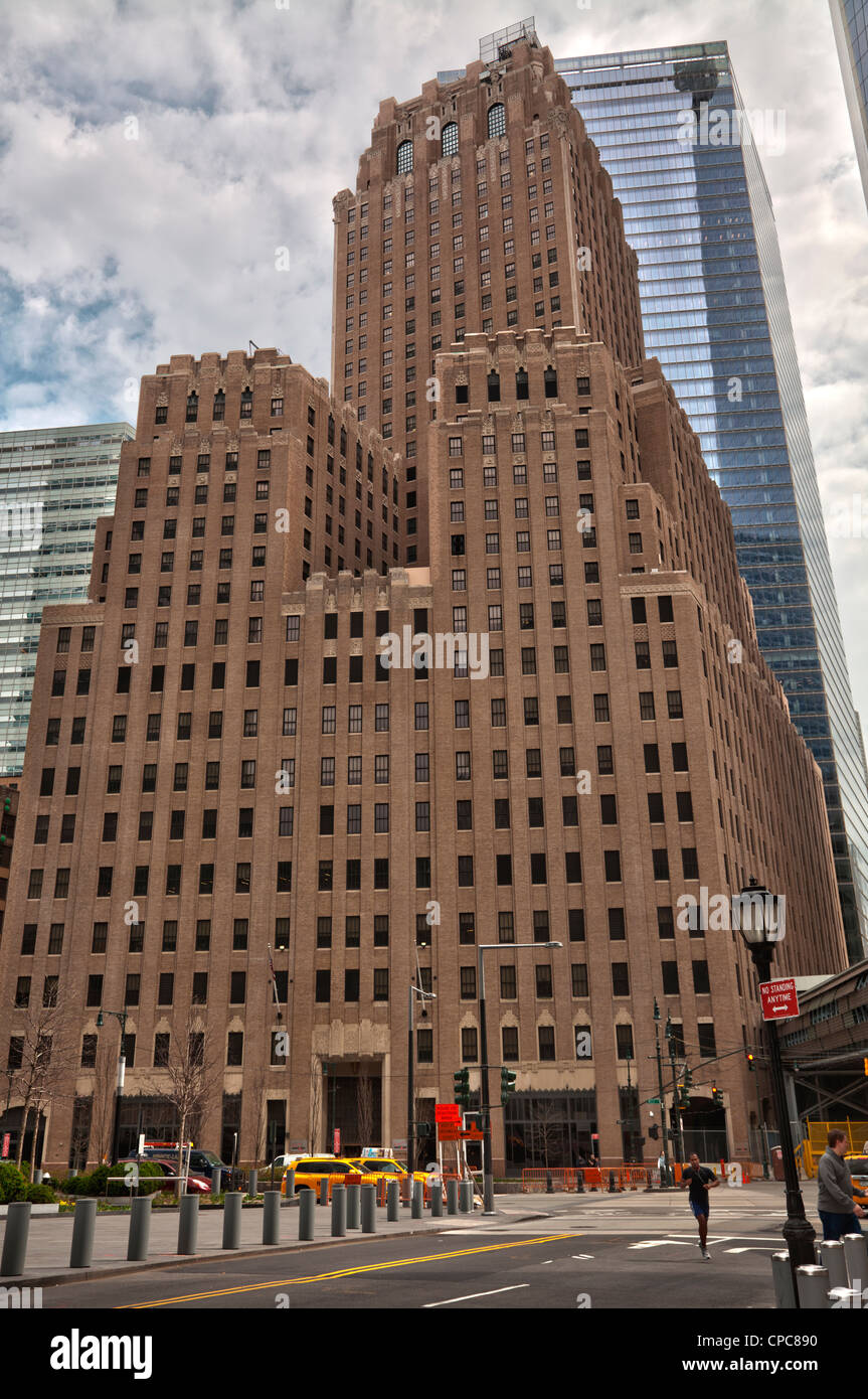 Verizon building a 140 West Street a Manhattan, New York City Foto Stock