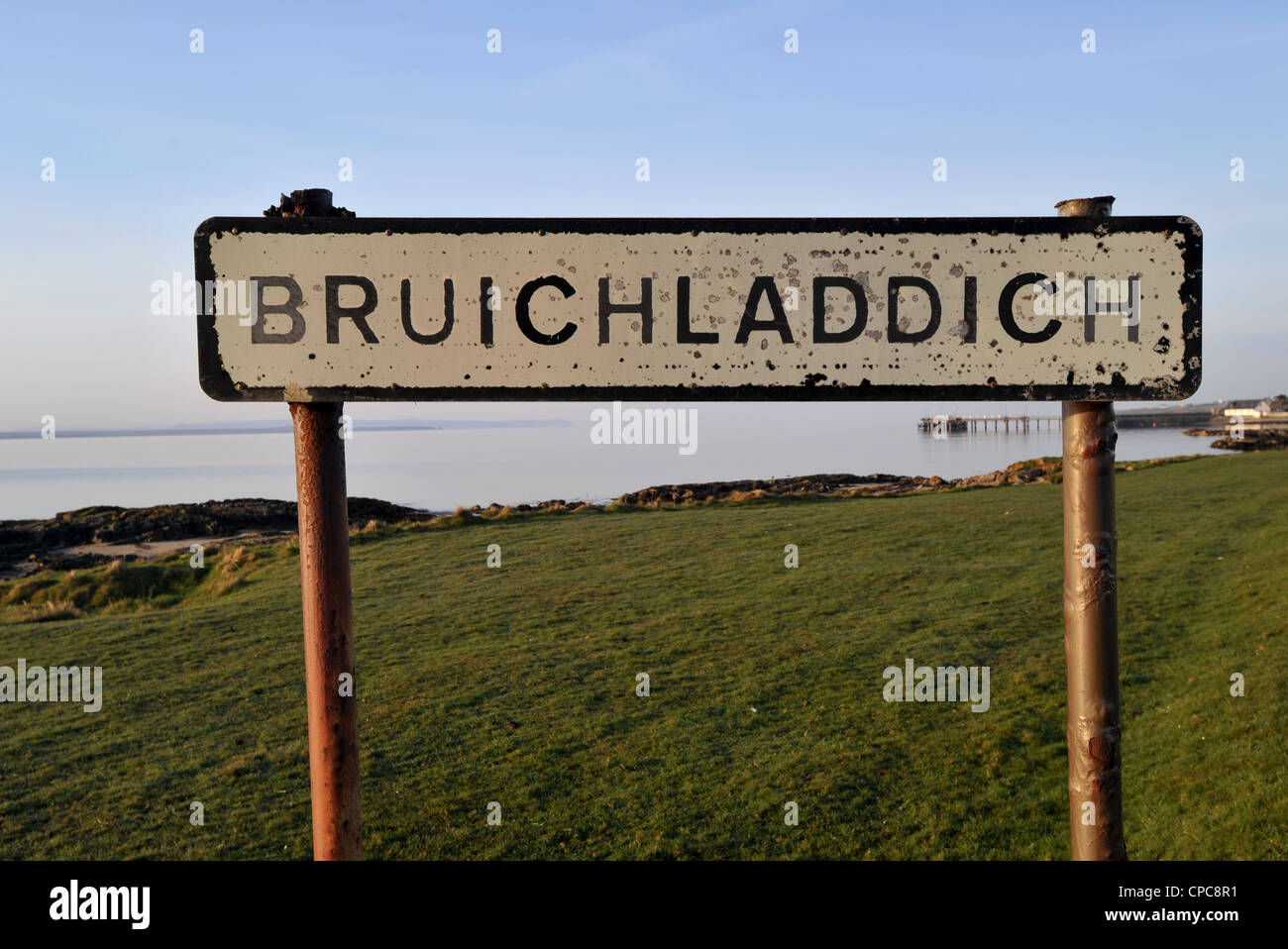 Bruichladdich distillery su Islay, in scozzesi Ebridi Interne Foto Stock