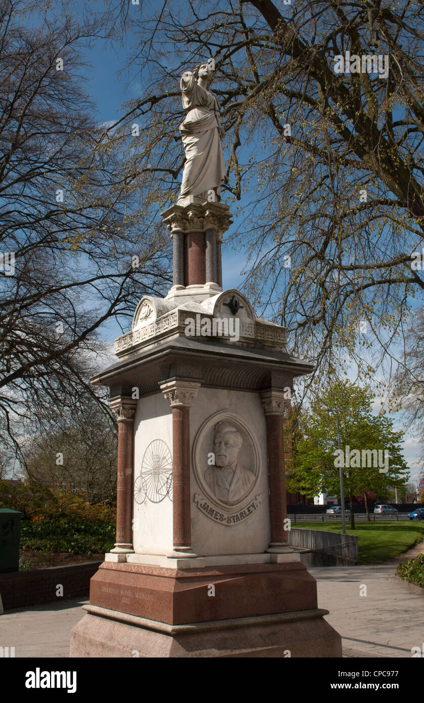 James Starley Memorial, Coventry, Regno Unito Foto Stock