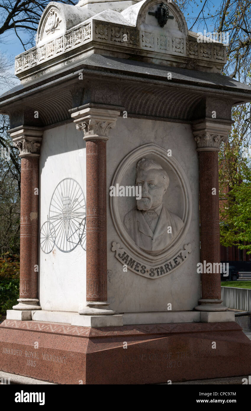 James Starley Memorial, Coventry, Regno Unito Foto Stock