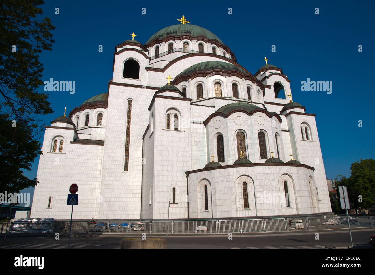 Hram Svetog Salvare la chiesa, la più grande chiesa ortodossa della Chiesa cattolica in tutto il mondo, Belgrade Serbia Europa Foto Stock