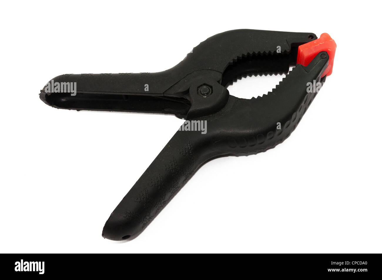 Joiner morsetto isolato su sfondo bianco Foto Stock