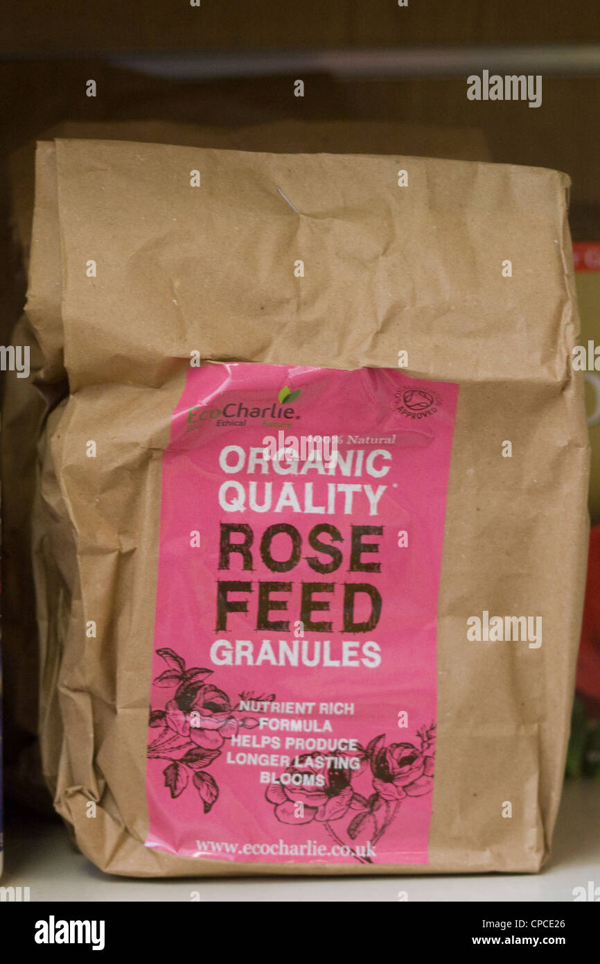 EcoCharlie naturale della pianta di Rose di granuli di alimentazione Foto Stock