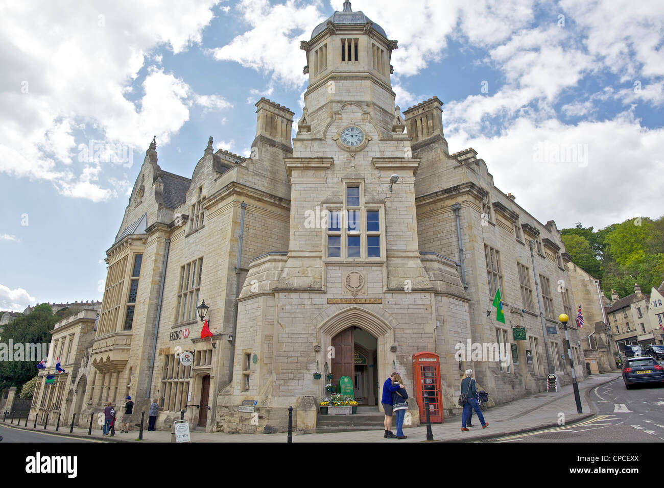 La St Thomas More chiesa cattolica romana a Bradford upon Avon nel Wiltshire Foto Stock