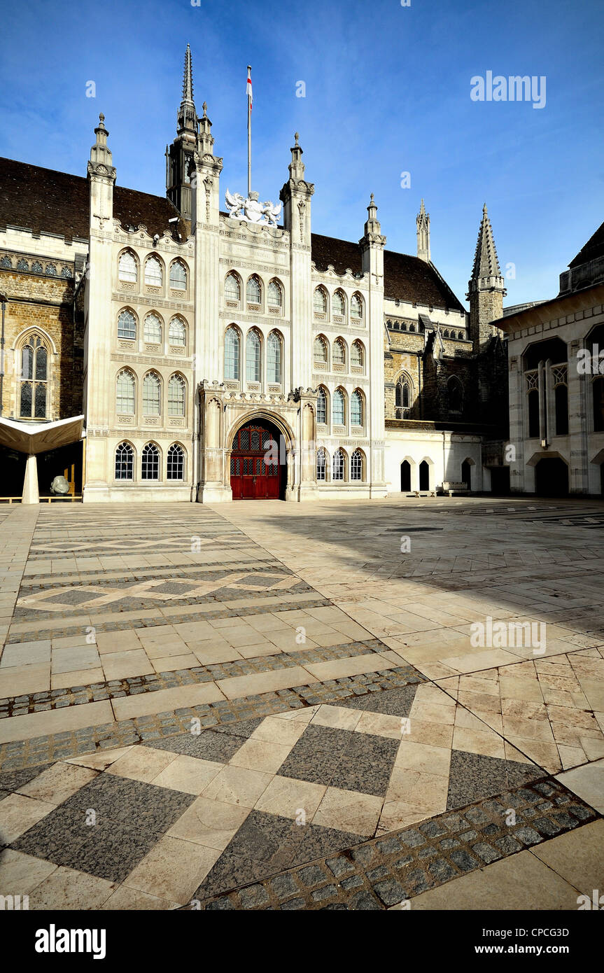 Esterno del Guildhall, City of London Foto Stock