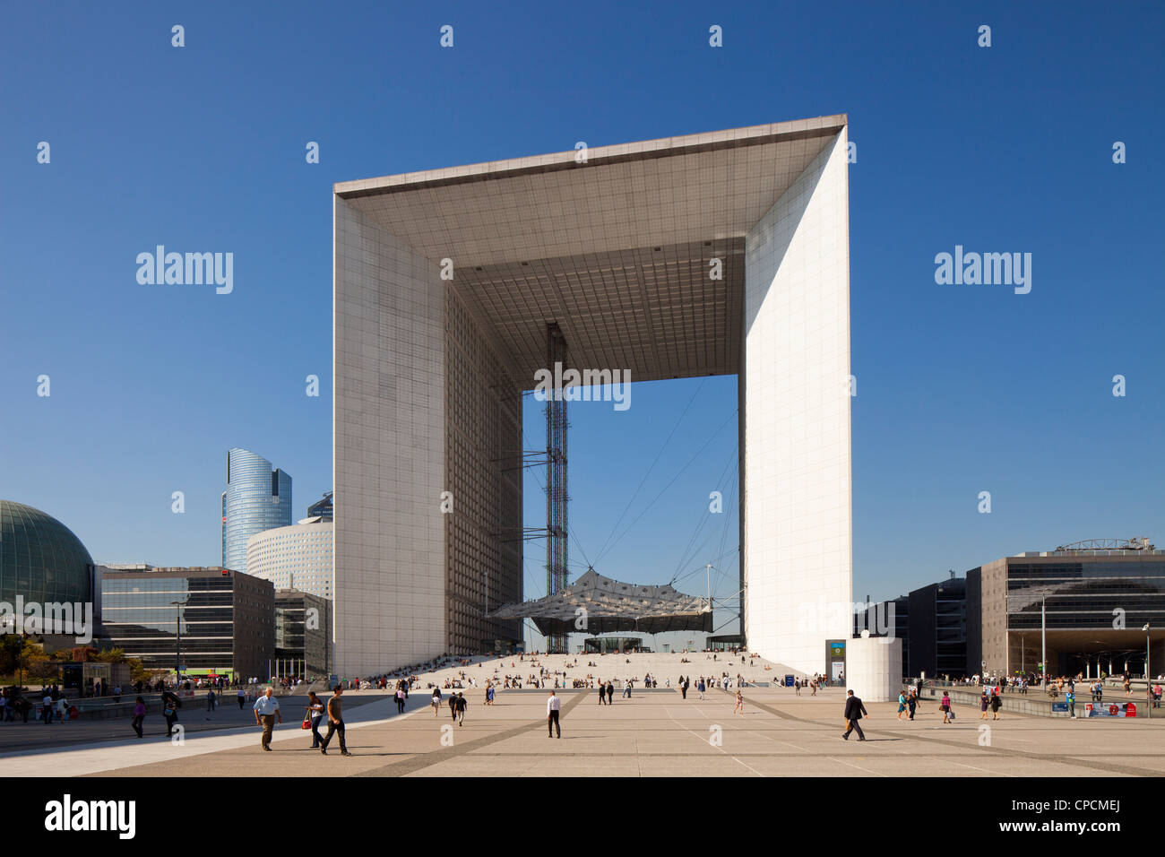 La Grande Arche a La Defense. Parigi, Francia. Foto Stock