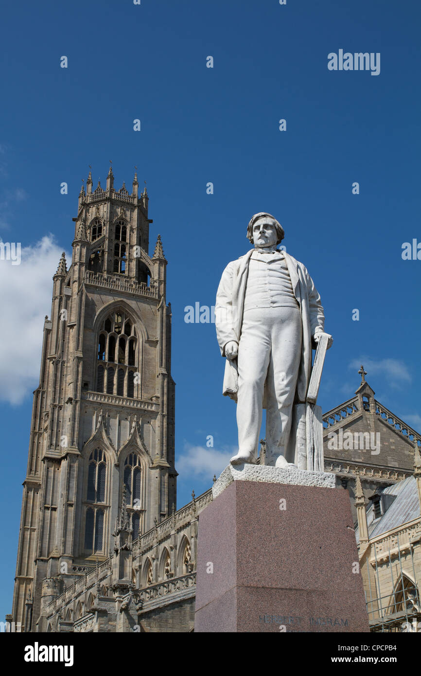 Cattedrale di Boston a Boston, Lincolnshire, Inghilterra. Casa dei Padri fondatori. Foto Stock