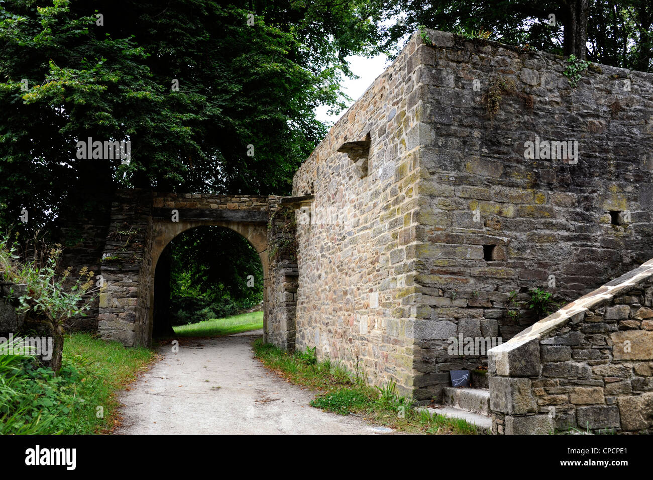 Sito Abbatial de Saint-Maurice,Abbazia Cistercense,1177,Clohars-Carnoet,Finisterre,Bretagne,Brittany,Francia Foto Stock