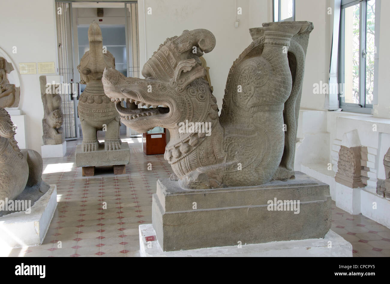 Il Vietnam, Da Nang. Cham Museum, la migliore collezione di Cham arte culturale nel mondo. Foto Stock