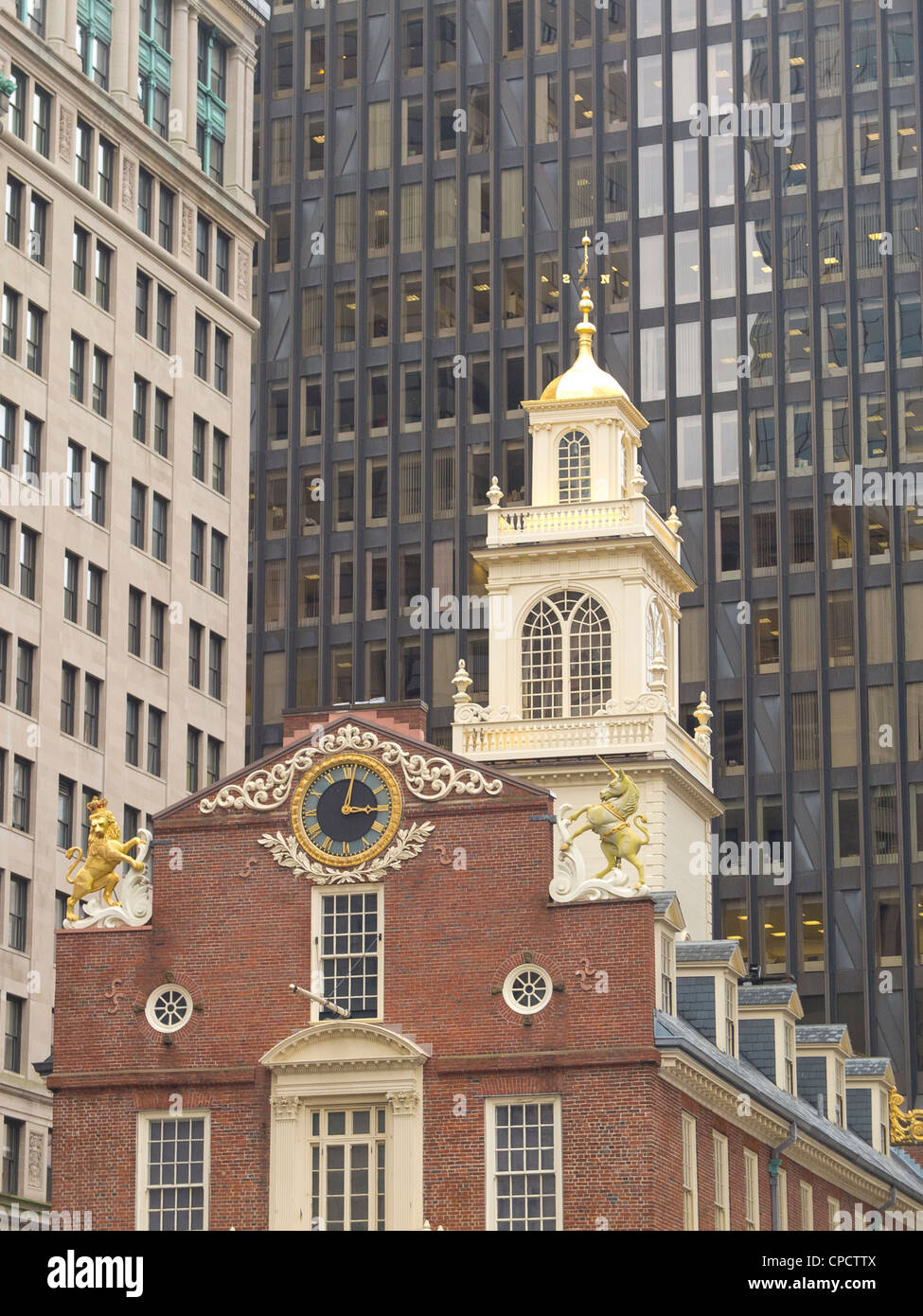 Old State House di Boston MA Foto Stock