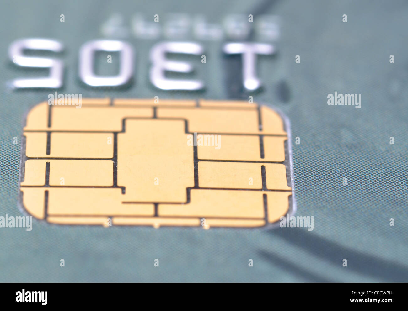 Macro attività chip card Foto Stock