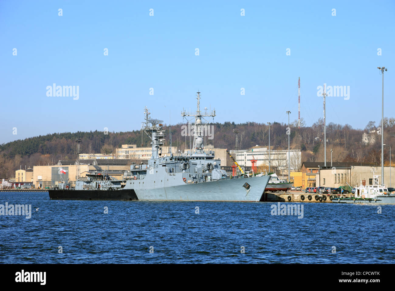 Una corvette nave da guerra appartenenti alla Marina Polacca. Foto Stock