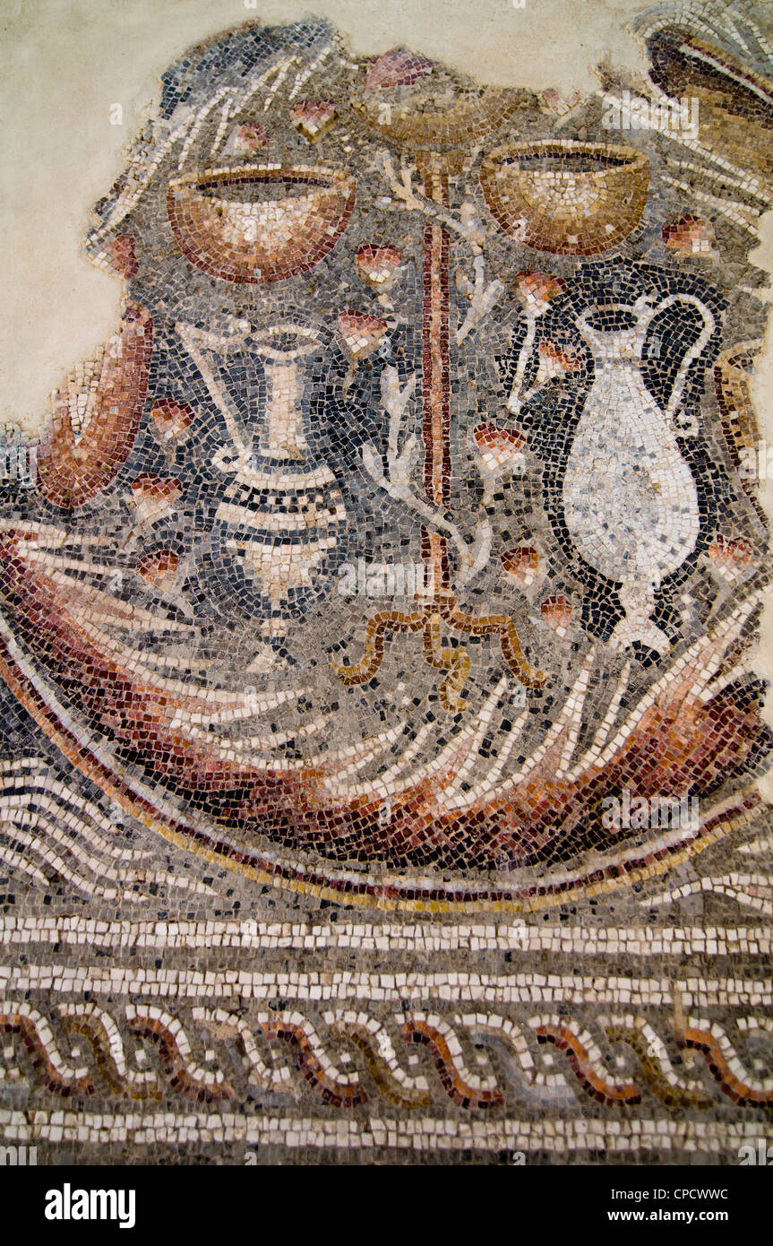 Il Buon Samaritano museo ospita una collezione di mosaici provenienti da Israele e la Cisgiordania. Foto Stock