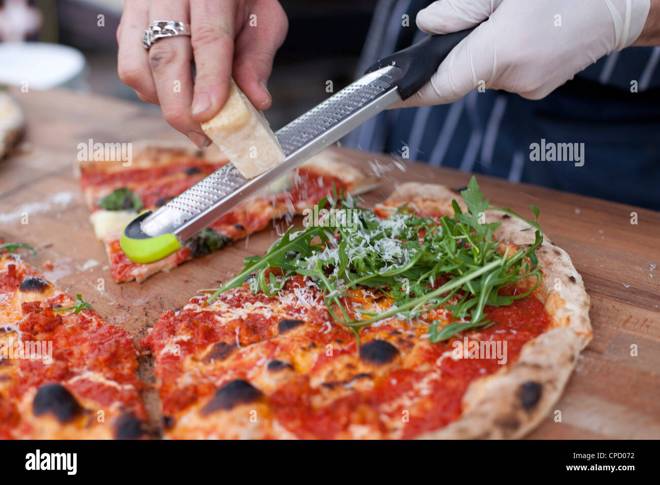 Mangiare Street Kings Cross London REGNO UNITO Foto Stock