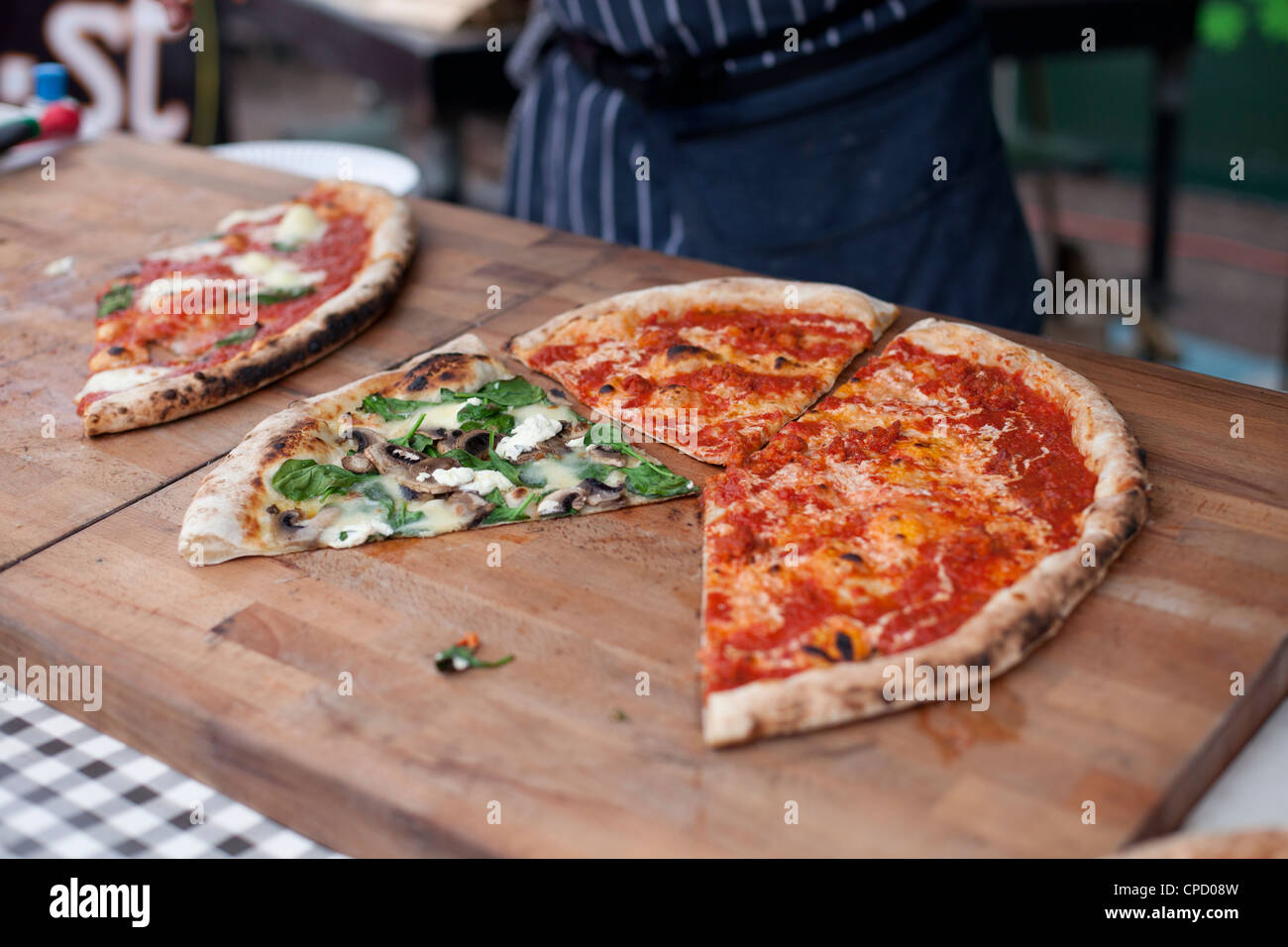 Mangiare Street Kings Cross London REGNO UNITO Foto Stock