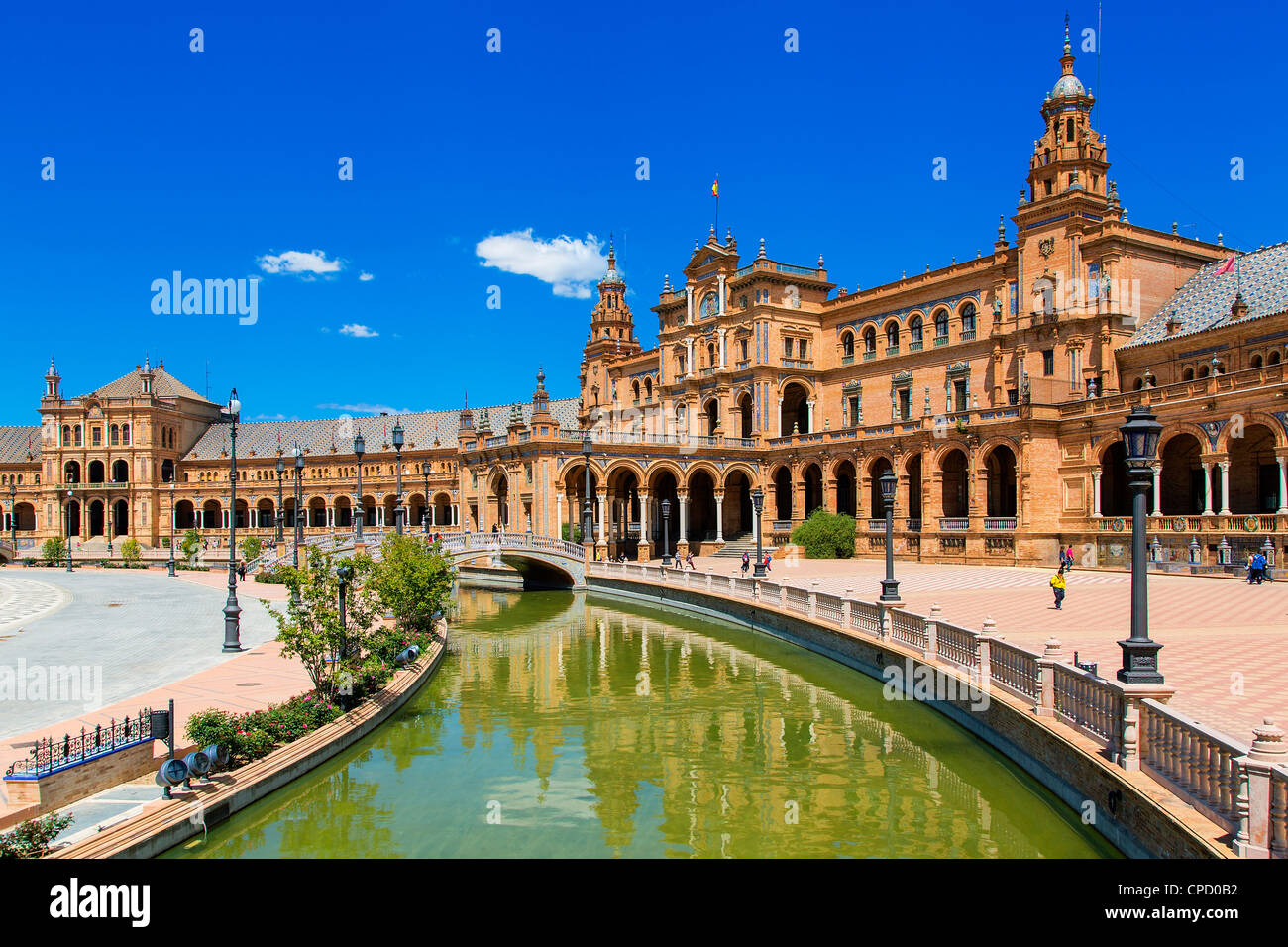 Europa Spagna Andalusia, Sevilla, Plaza de Espana Foto Stock