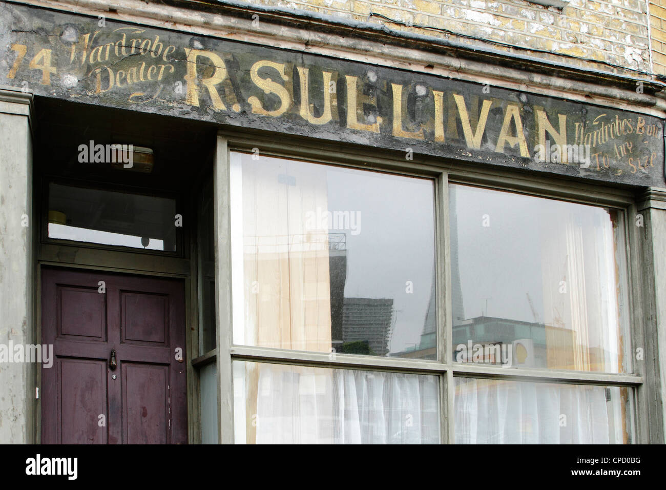 Storico negozio segno, London, Regno Unito Foto Stock