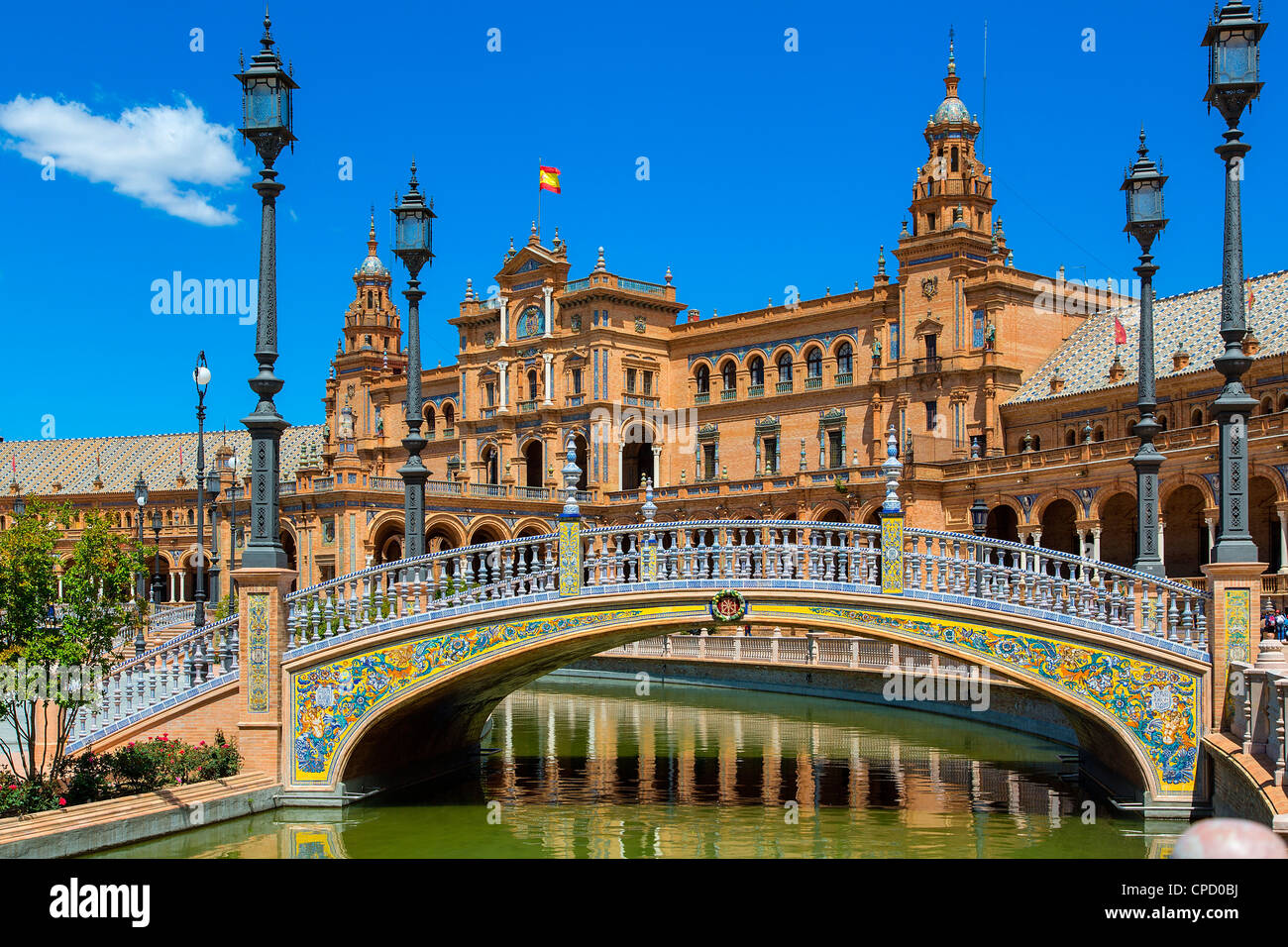 Europa Spagna Andalusia, Sevilla, Plaza de Espana Foto Stock